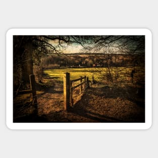 The Pang Valley from Sulham Woods Sticker